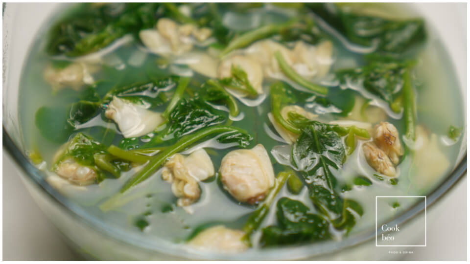 Cách nấu canh ngao mùng tơi